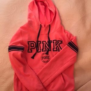 Victoria secret pink quarter zip hoodie.